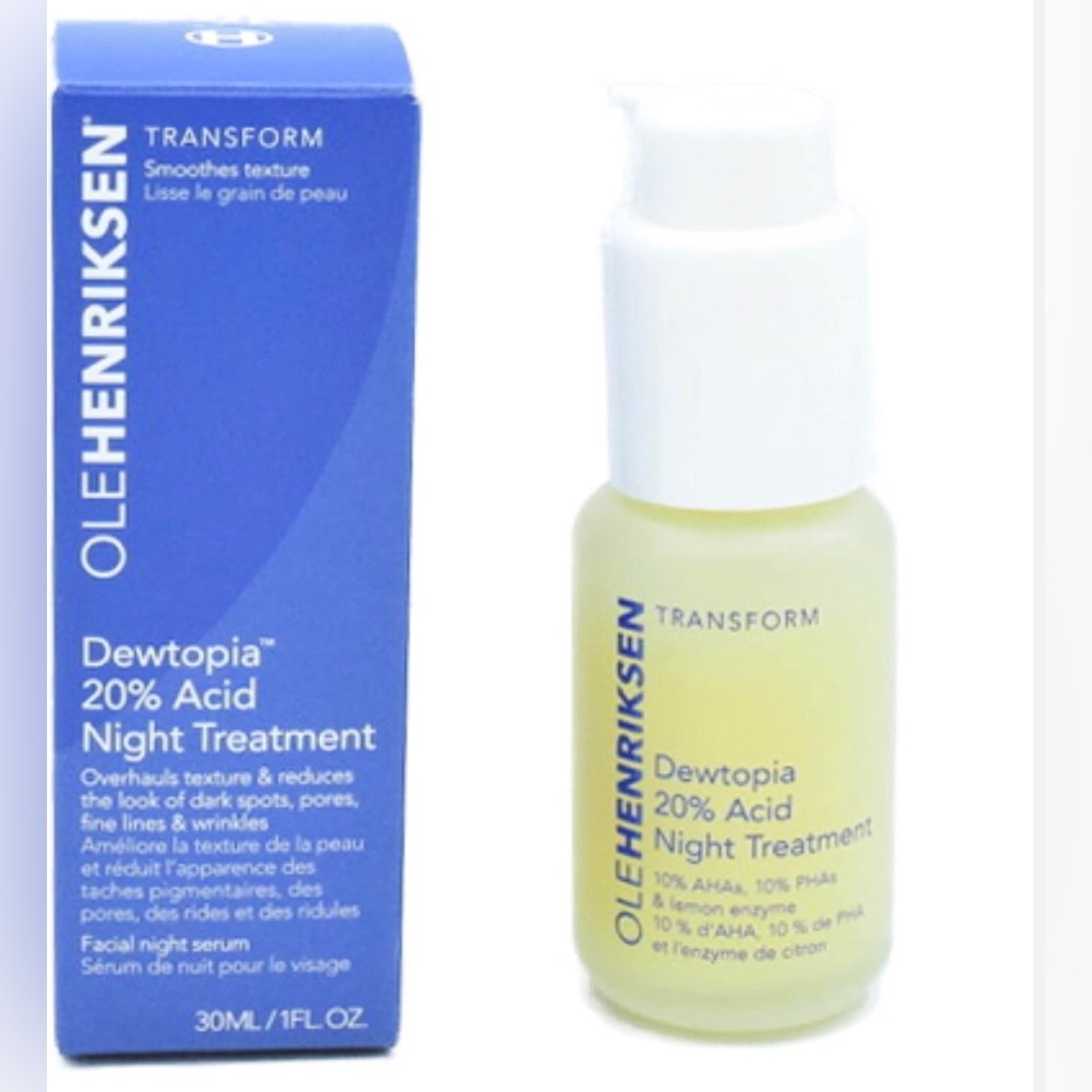 Ole Henriksen Dewtopia 20% Acid Night‎ Treatment 1oz new